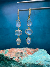 Load image into Gallery viewer, Lauren K Triple Moonstone Earrings
