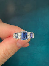 Load image into Gallery viewer, Sapphire and Diamond Band