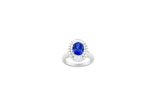 Load image into Gallery viewer, Modern Ballerina Sapphire and Diamond Ring