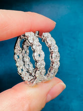 Load image into Gallery viewer, Stunning Diamond Hoop Earrings-5.36
