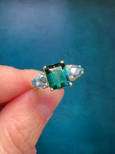 Load image into Gallery viewer, Suzy Landa Tourmaline and Aquamarine Ring