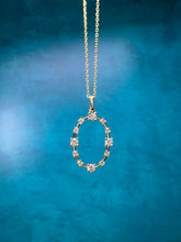 Load image into Gallery viewer, Open Oval Diamond Pendant