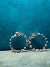 Load image into Gallery viewer, Open Circle Diamond Earrings