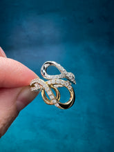 Load image into Gallery viewer, Triple Swirl Bypass Diamond Ring