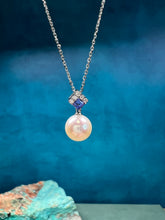 Load image into Gallery viewer, Pearl and Tanzanite Pendant
