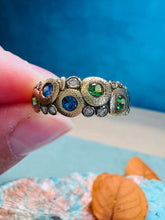Load image into Gallery viewer, Alex Sepkus Candy Ring Blue and Green R-122S