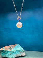 Load image into Gallery viewer, Pearl and Tanzanite Pendant