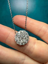 Load image into Gallery viewer, Diamond Cluster Necklace
