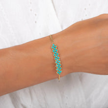 Load image into Gallery viewer, Amali Woven Turquoise Bracelet B-1608-TQ