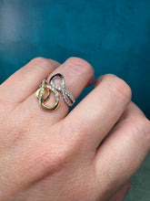 Load image into Gallery viewer, Triple Swirl Bypass Diamond Ring