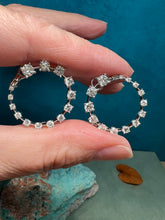 Load image into Gallery viewer, Open Circle Diamond Earrings