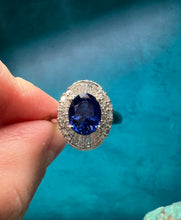 Load image into Gallery viewer, Modern Ballerina Sapphire and Diamond Ring