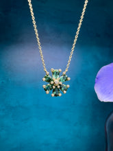 Load image into Gallery viewer, Suzy Landa Green Tourmaline Flower Necklace
