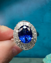 Load image into Gallery viewer, Modern Ballerina Sapphire and Diamond Ring