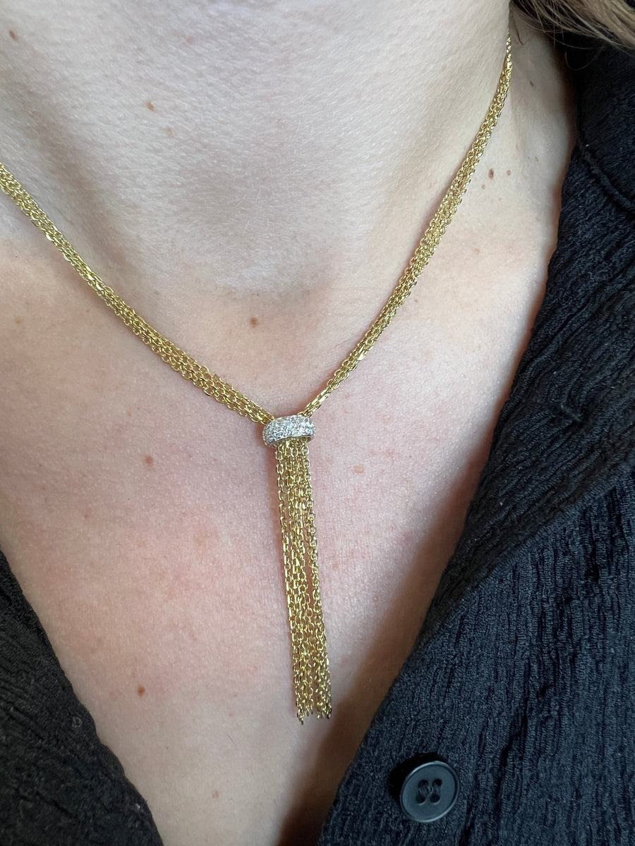 Multi chain Y style Necklace Benold's Jewelers