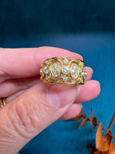 Load image into Gallery viewer, Simon G Wide Yellow Gold and Diamond Band LP2389