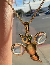 Load image into Gallery viewer, Alex Sepkus Entomology I-Curious Bee Pendant M-53S15 with Chain