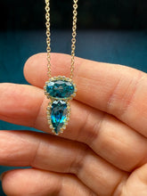 Load image into Gallery viewer, Suzy Landa Blue Zircon Necklace