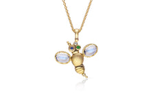 Load image into Gallery viewer, Alex Sepkus Entomology I-Curious Bee Pendant M-53S15 with Chain