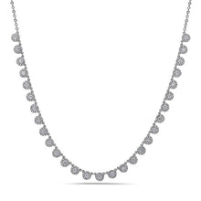 Load image into Gallery viewer, Diamond Halo Drop Necklace