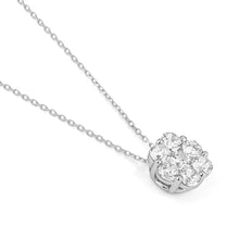 Load image into Gallery viewer, Round Floral Diamond Cluster