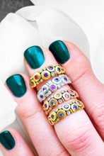 Load image into Gallery viewer, Alex Sepkus Candy Ring Blue and Green R-122S