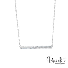 Load image into Gallery viewer, Baguette and Round Bar Necklace