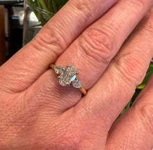 Load image into Gallery viewer, Oval and Pear Diamond Ring-1.23