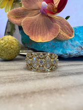 Load image into Gallery viewer, Simon G Wide Yellow Gold and Diamond Band LP2389