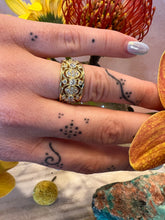 Load image into Gallery viewer, Simon G Wide Yellow Gold and Diamond Band LP2389