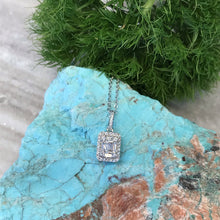 Load image into Gallery viewer, Emerald Cut Mosaic Diamond Pendant