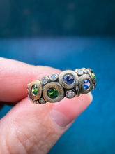 Load image into Gallery viewer, Alex Sepkus Candy Ring Blue/Green R122S
