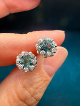 Load image into Gallery viewer, Suzy Landa Teal Tourmaline Earrings

