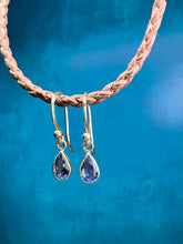 Load image into Gallery viewer, Jen Leddy Sapphire Dangle Earrings
