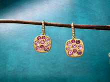 Load image into Gallery viewer, Lauren K Pink Sapphire Earrings
