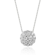 Load image into Gallery viewer, Diamond Cluster Necklace
