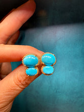 Load image into Gallery viewer, Double Turquoise Earrings

