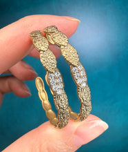 Load image into Gallery viewer, Alex Sepkus Leaf Hoop Earrings

