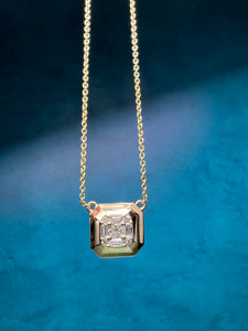 Octagonal Mosaic Diamond Necklace