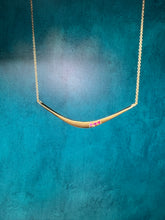 Load image into Gallery viewer, Jen Leddy Pink Sapphire Bar Necklace
