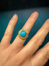 Load image into Gallery viewer, Cushion Turquoise Ring
