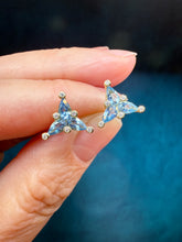 Load image into Gallery viewer, Suzy Landa Aquamarine Studs Trio
