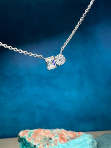 Two Diamond Necklace