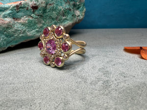 Suzy Landa Starburst Pink Sapphire Ring