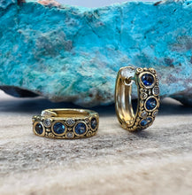 Load image into Gallery viewer, Alex Sepkus Oval Earrings with Sapphires
