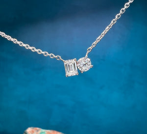 Two Diamond Necklace