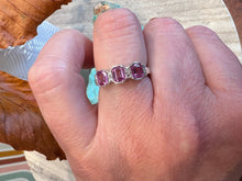 Load image into Gallery viewer, Pink Sapphire and Diamond Band
