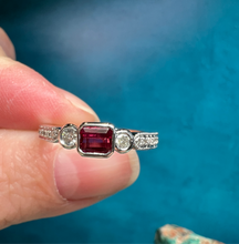 Load image into Gallery viewer, Just Jules Ruby and Diamond Ring
