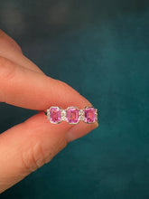 Load image into Gallery viewer, Pink Sapphire and Diamond Band
