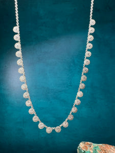 Diamond Halo Drop Necklace